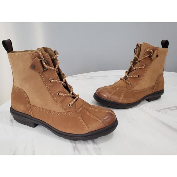 UGG Shoes - NEW WITHOUT BOX UGG Hapsburg Duck Chestnut Brown Leather Winter Boot US 6.5